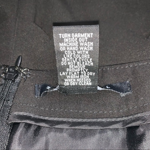 Black scalloped layered pencil skirt workwear office business wear Zac & Rachel - Picture 8 of 9